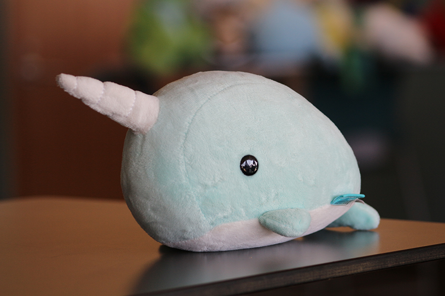 A stuffed narwhal.