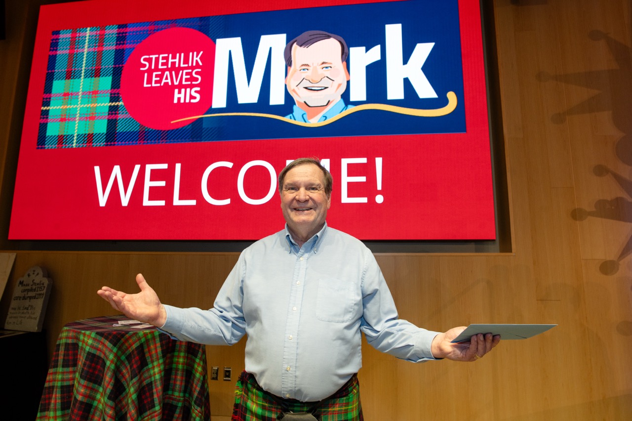 Mark Stehlik at the Stehlik Leaves His Mark Celebration on April 5, 2025.