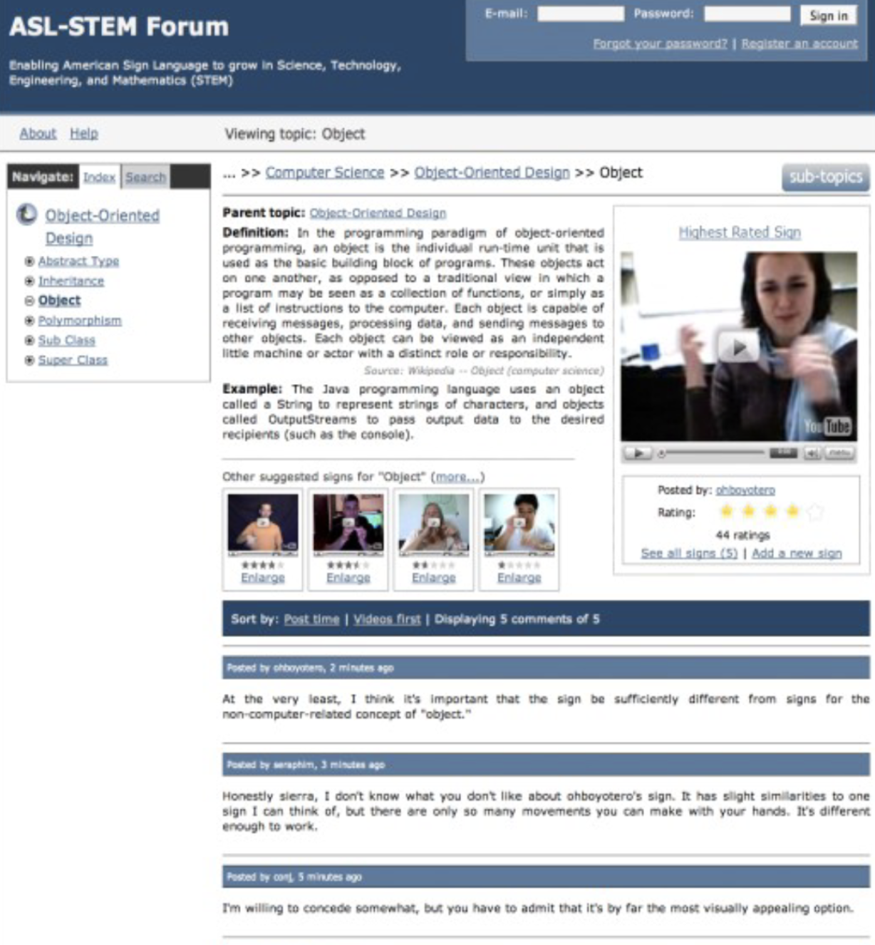 Preview for Asl-stem forum: enabling sign language to grow through online collaboration