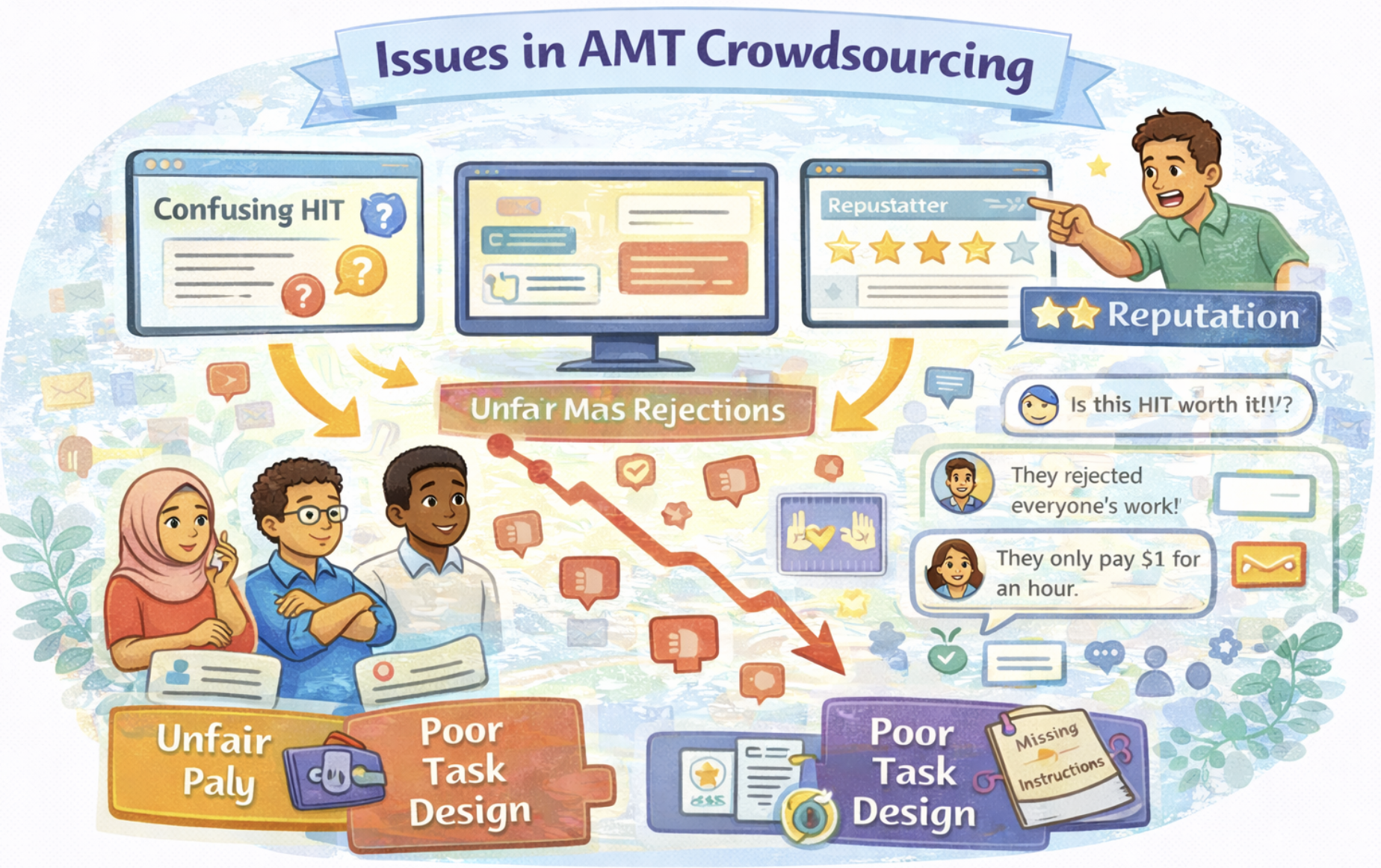 Preview for A survey of nlp-related crowdsourcing hits: what works and what does not
