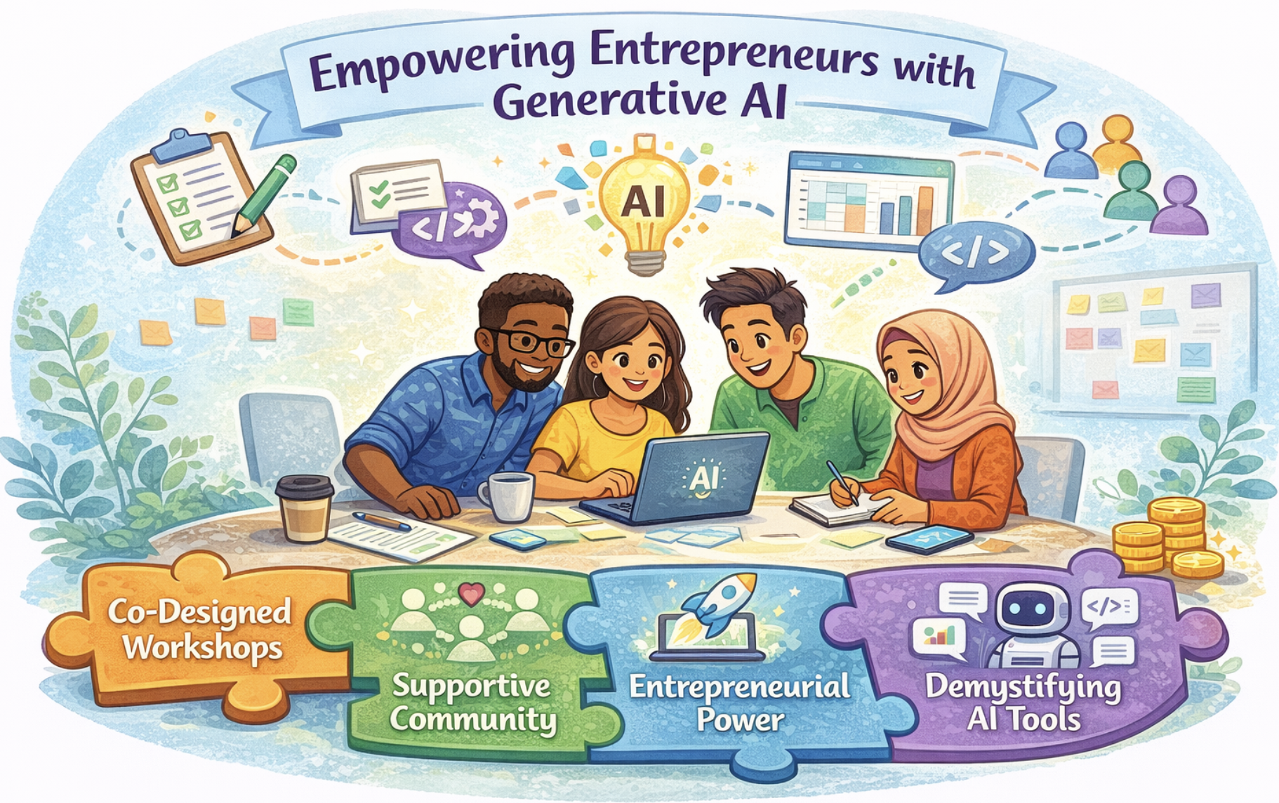 Preview for Deconstructing the veneer of simplicity: Co-designing introductory generative AI workshops with local entrepreneurs