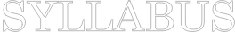 SYLLABUS