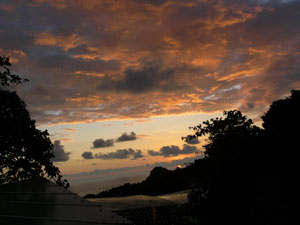 Sunset over the Pacific