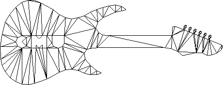 Triangulação de Delaunay restrita algoritmo de Ruppert, malha geométrica,  png