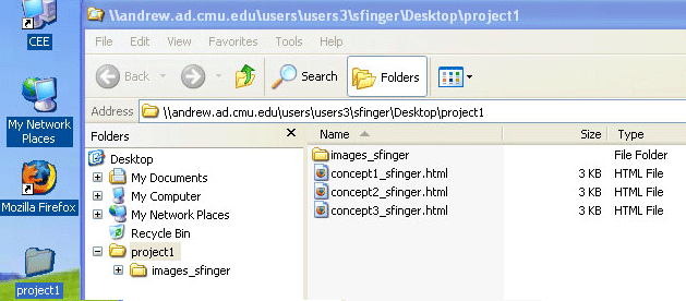 desktop folders