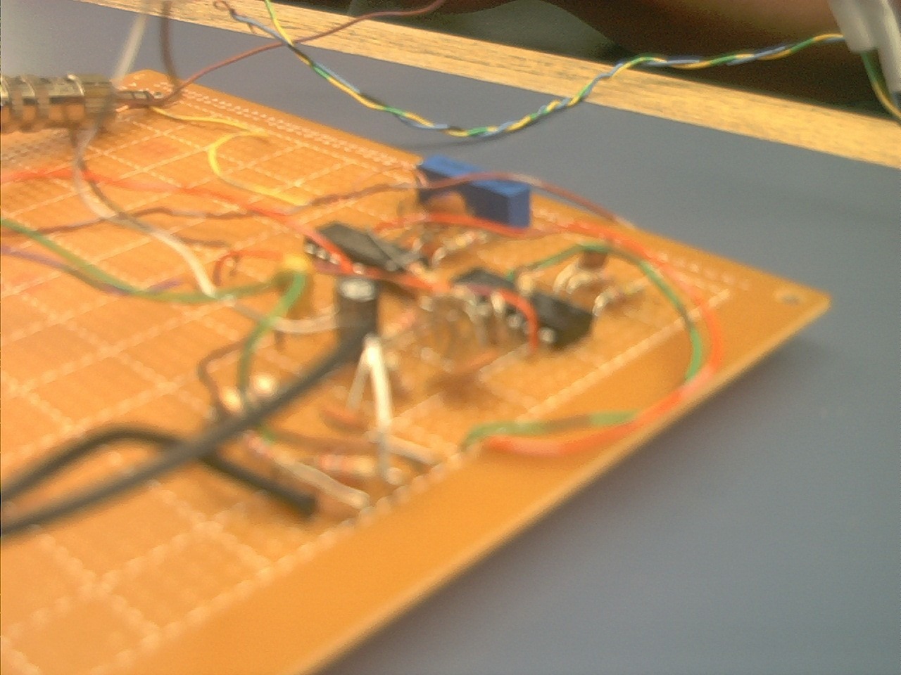 A picture of our circuit 
board