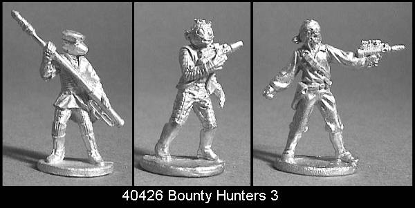 1988 West End Games Star Wars Grenadier Models 25mm Metal Figure Set -  Bounty Hunter Adventure Set