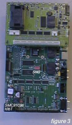Image of Neponset illustrating switchpack SW2 and SMC91C96