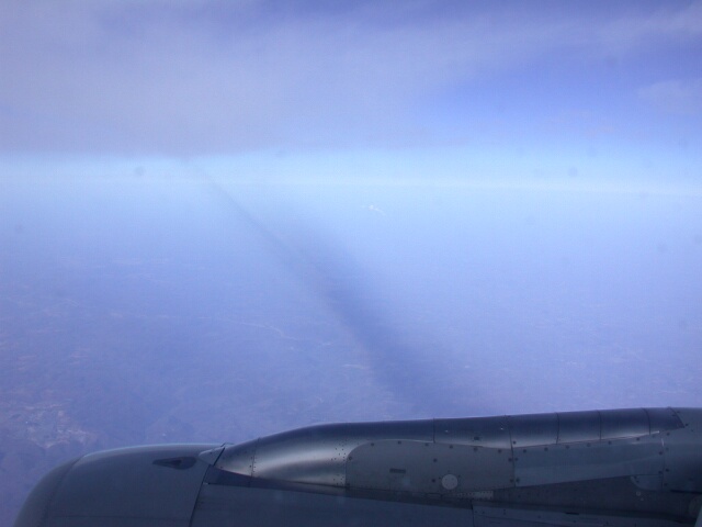 cloud shadow from the air